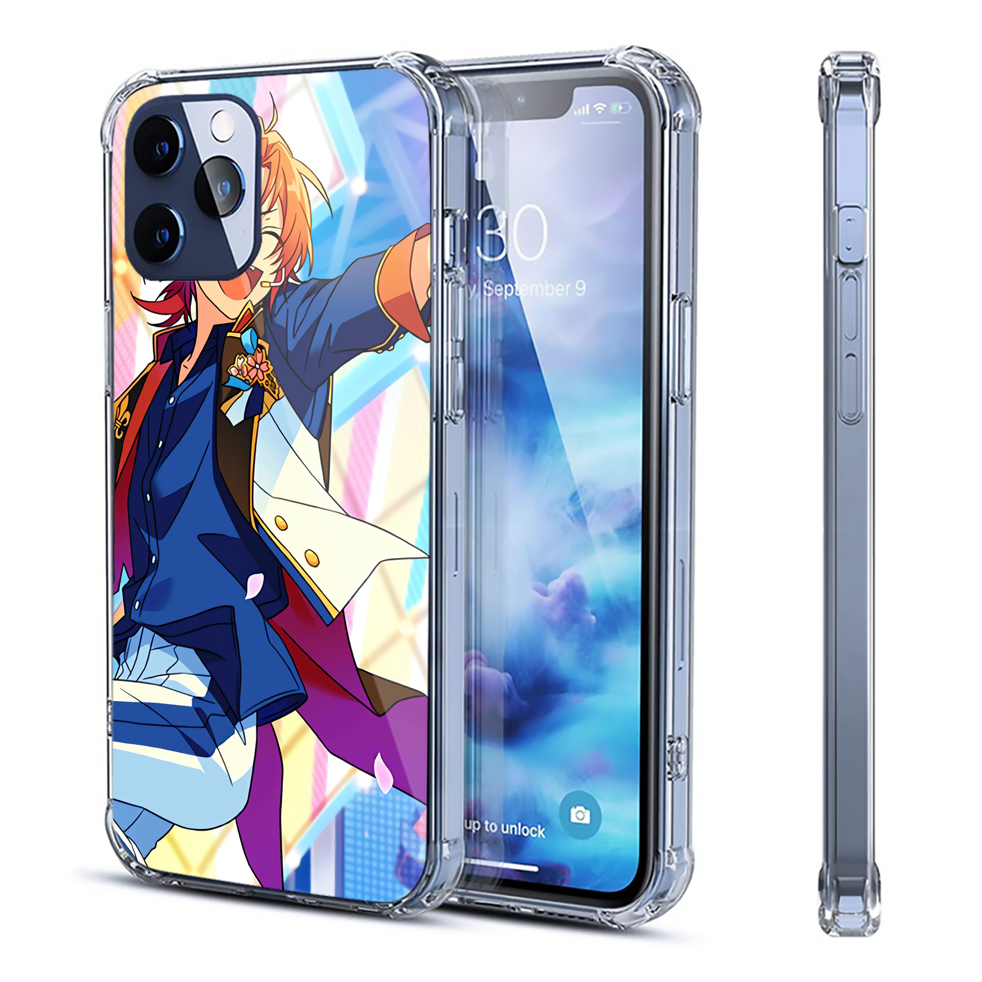 （画像用） あんさんぶるスターズ! Ensemble Stars 【iPhone 12シリーズ対応】透明スマホケース（クリアソフトケース）